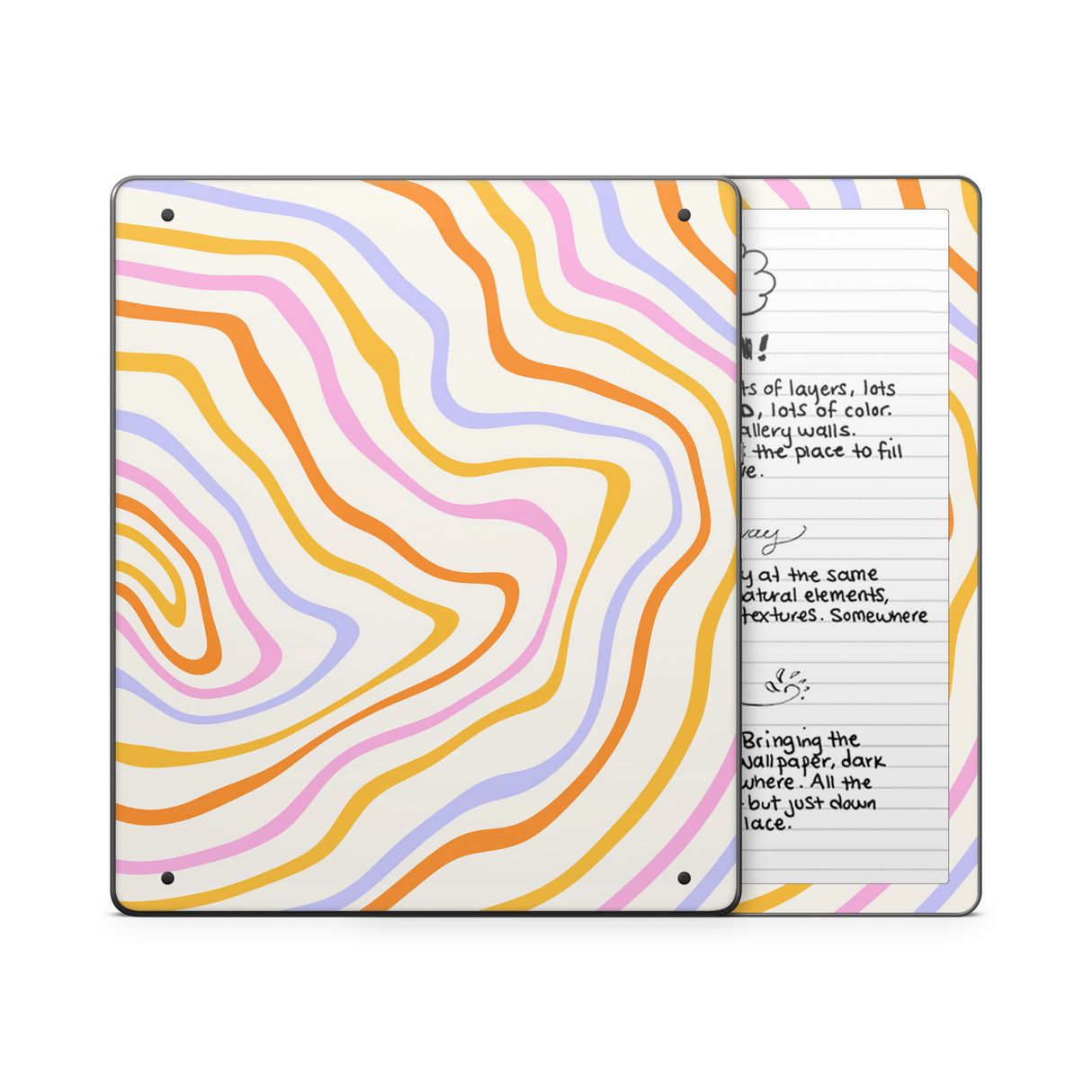 Abstract Rainbow Kindle Skin