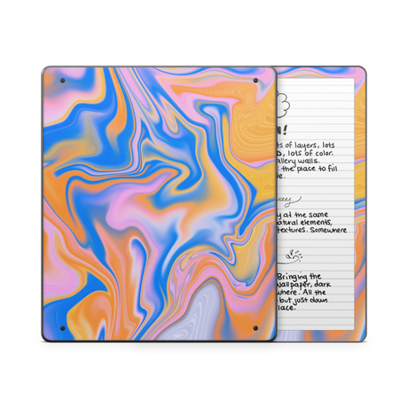 Blue Liquid Kindle Skin