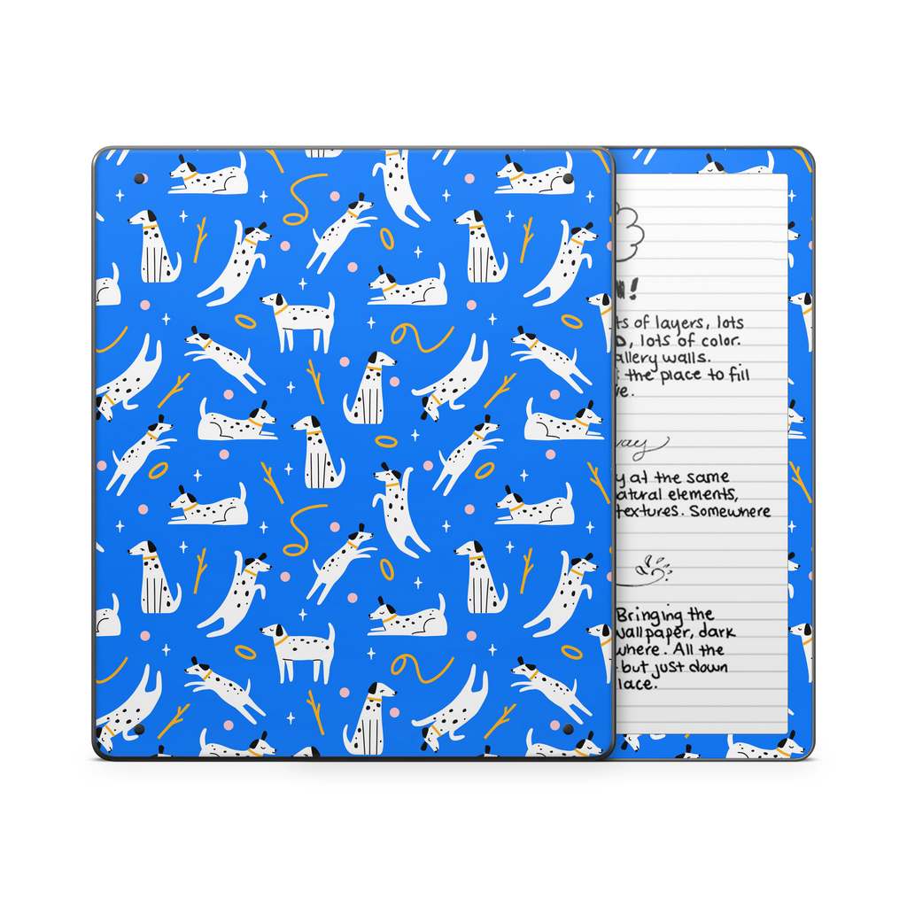 Cobalt Dog Kindle Skin
