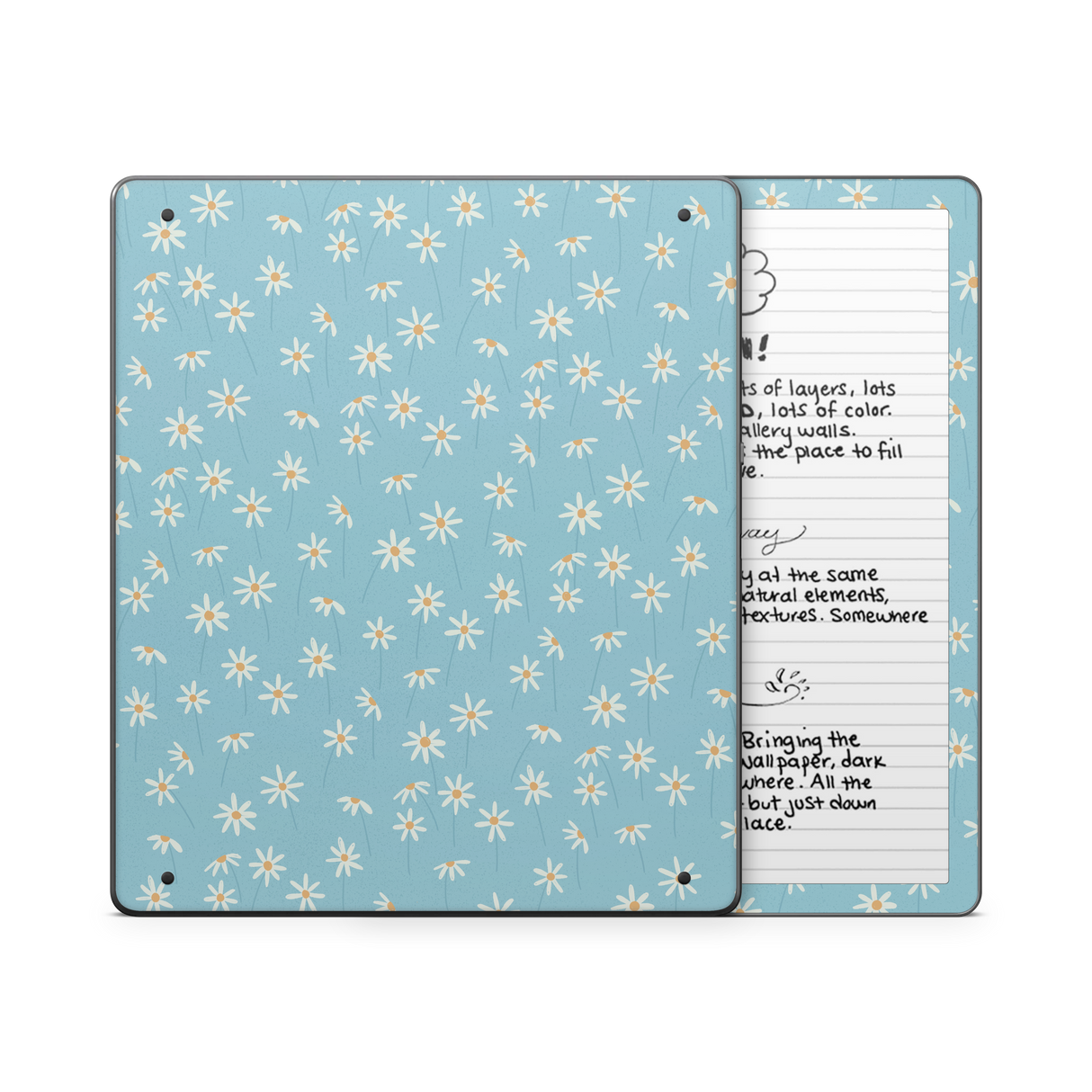 Daisy Blue Kindle Skin