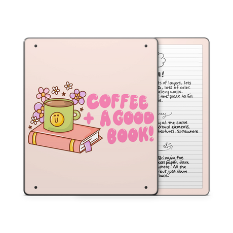 Coffee + Good Book Kindle Skin