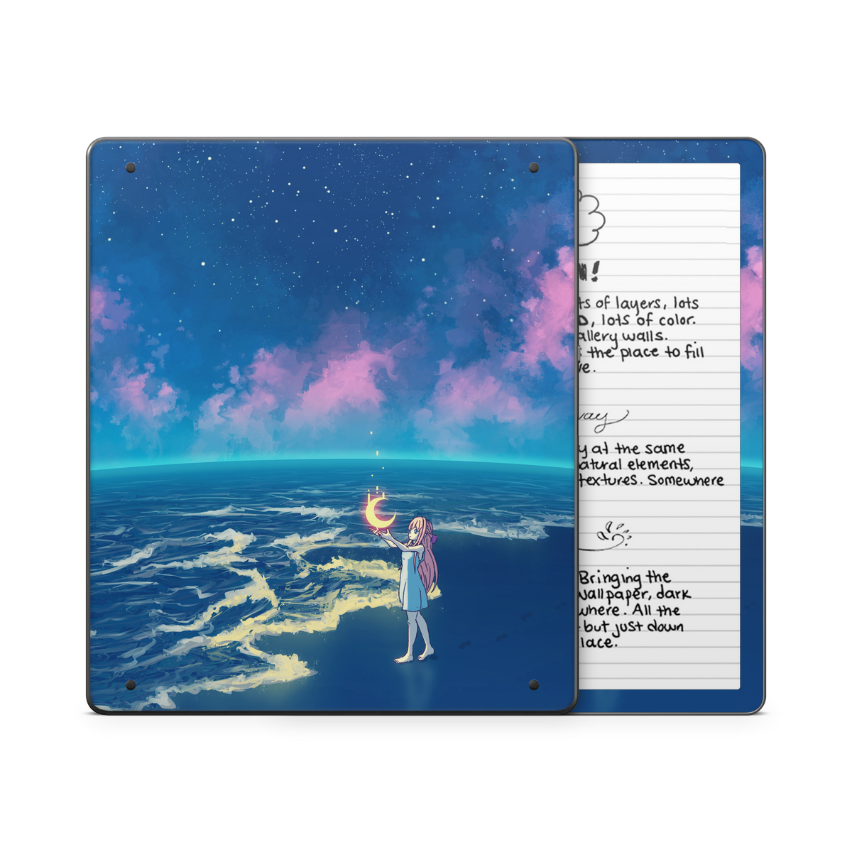Catching the moon Kindle Skin