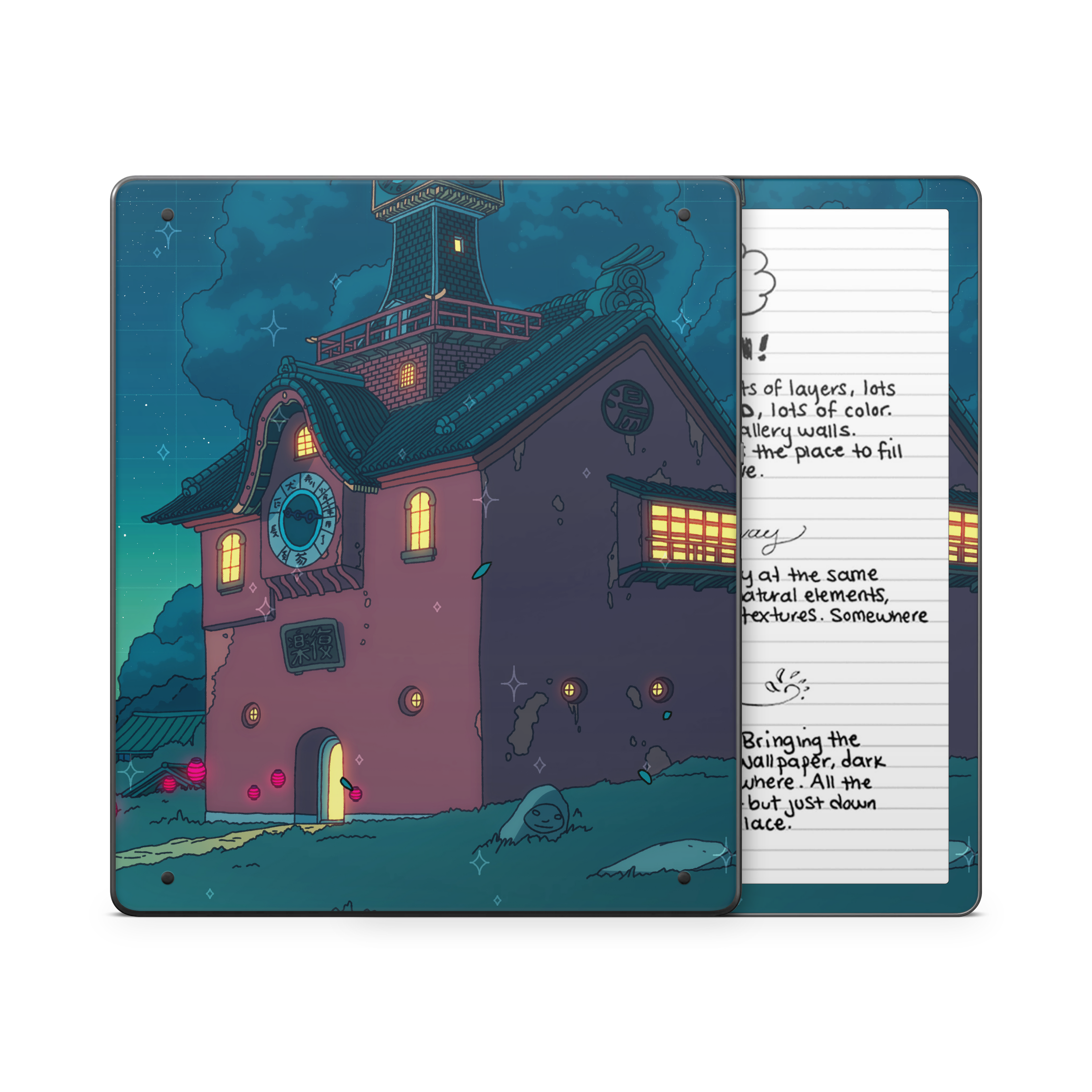 Spirited Entrace Night Kindle Skin