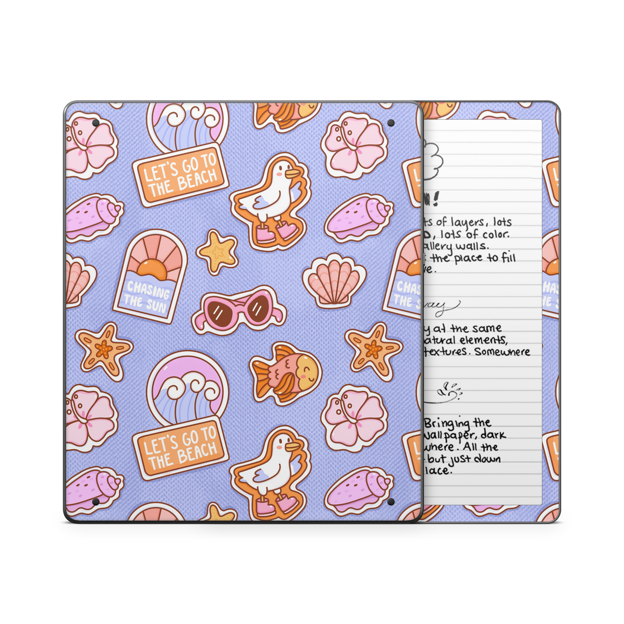 Patches Blue Kindle Skin