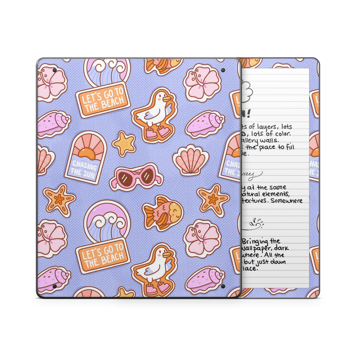 Patches Blue Kindle Skin