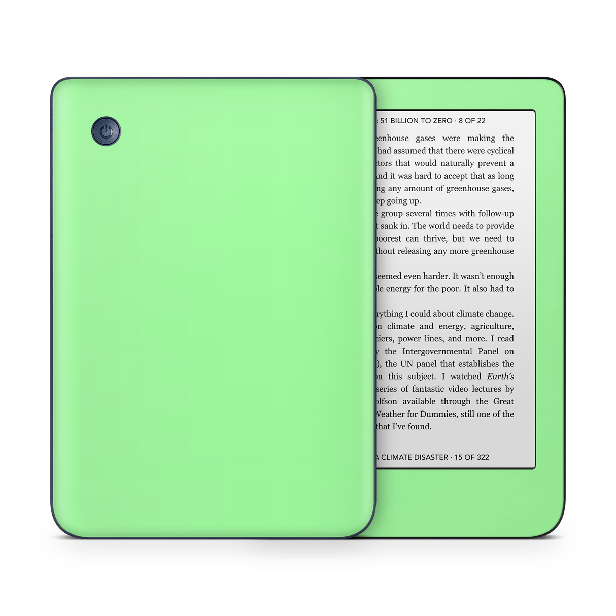 Green Ereader Mint Green Kobo eReader Skin – CUCU Covers