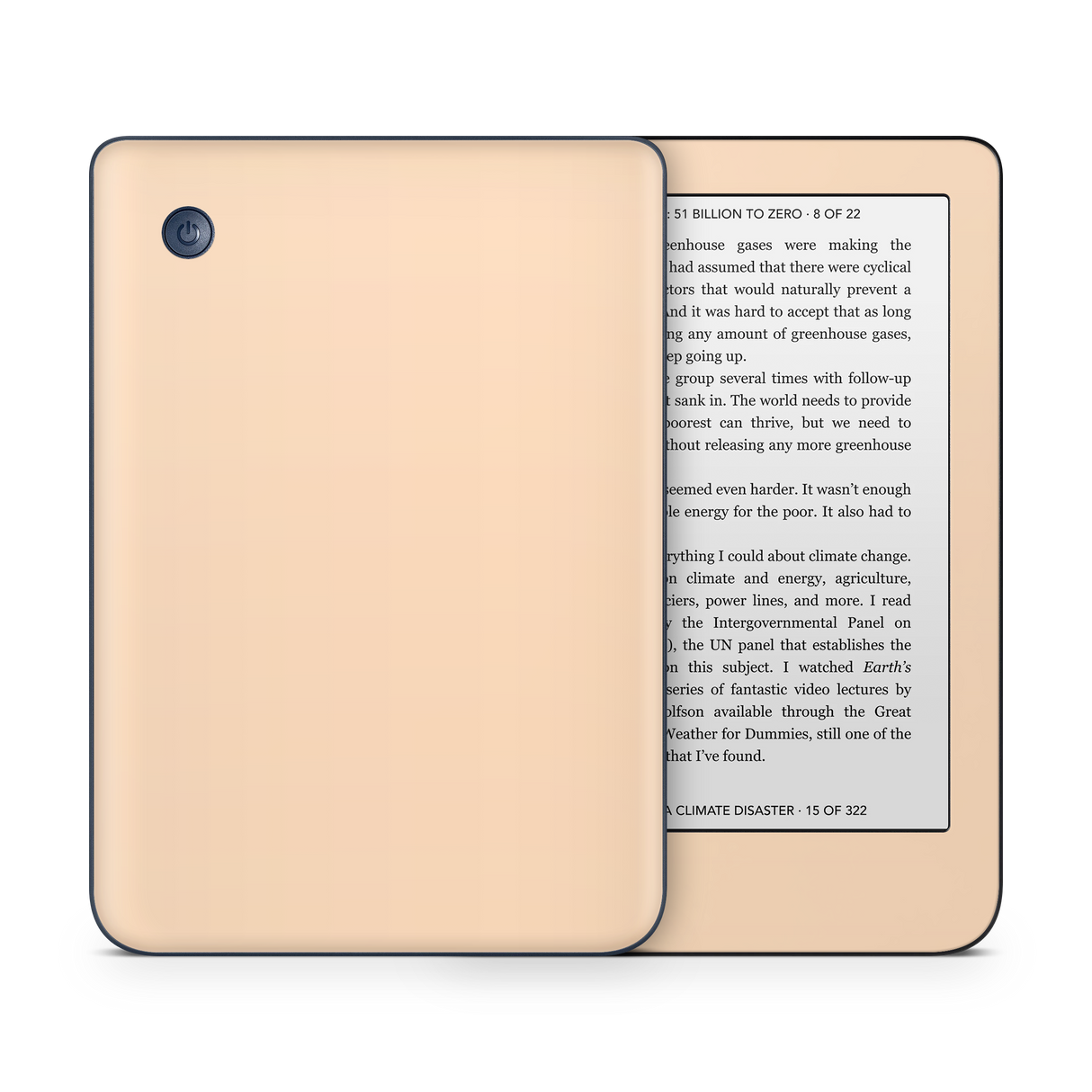 Peach Kobo eReader Skin