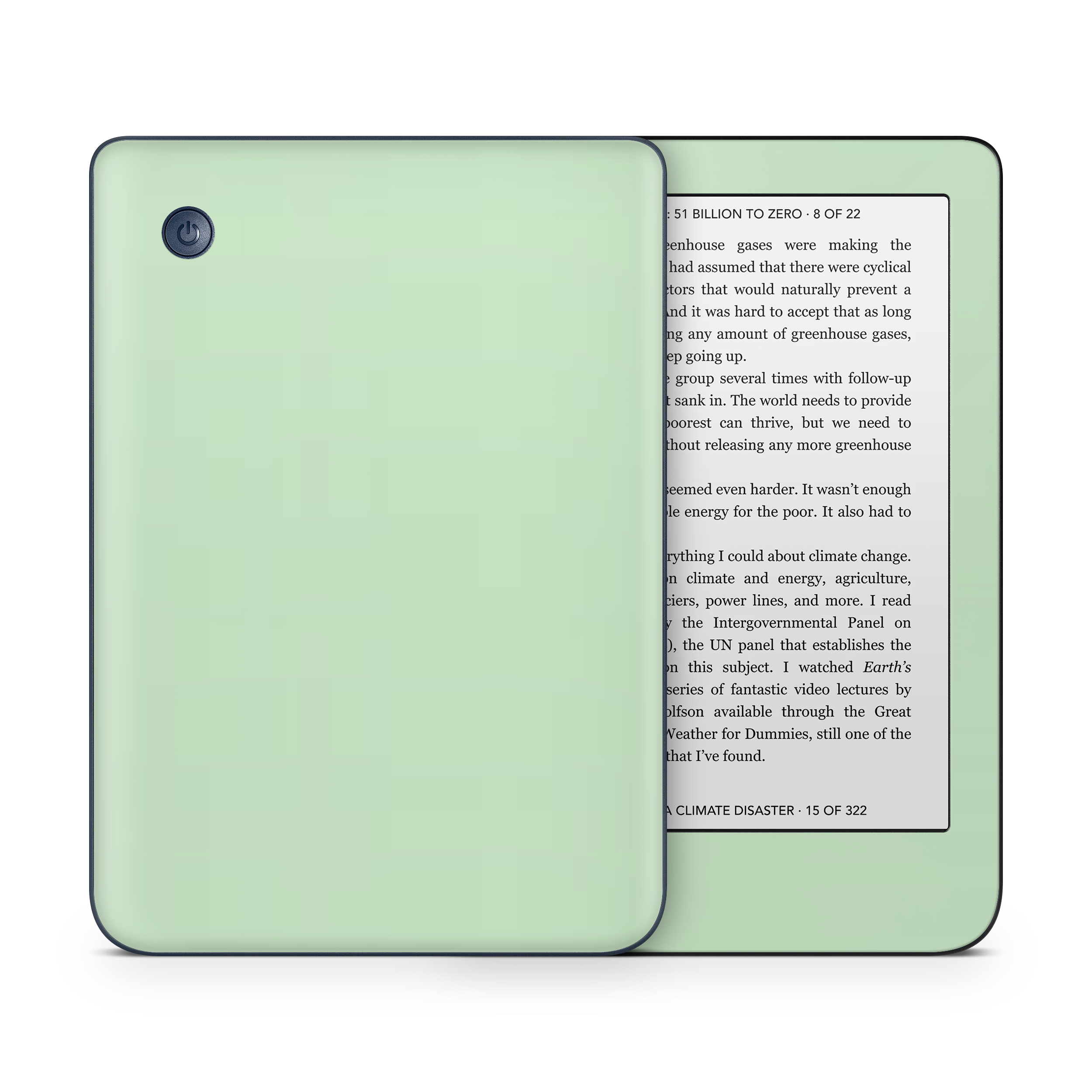 Pale Mint Kobo eReader Skin
