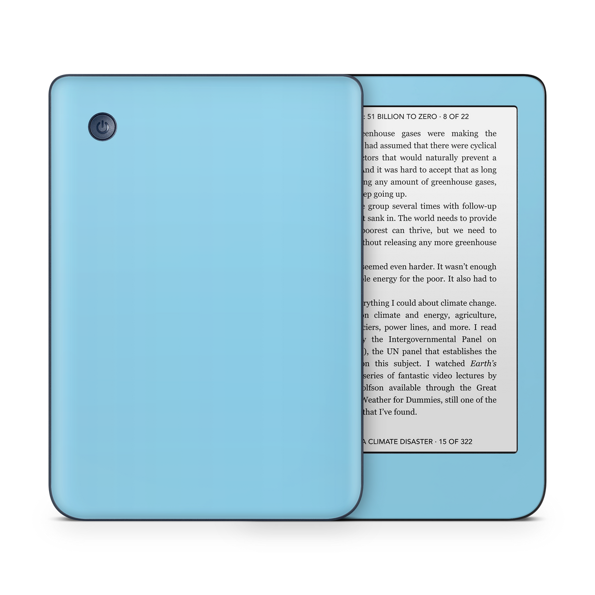 Sky Blue Kobo eReader Skin