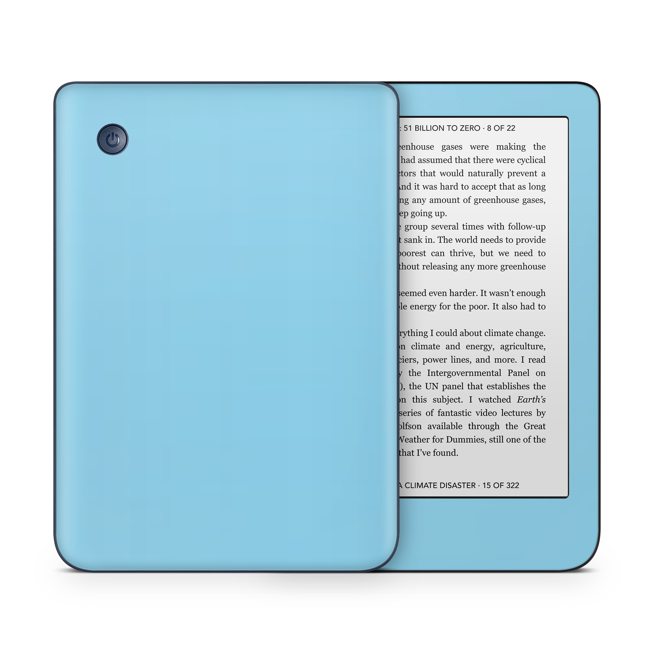 Sky Blue Kobo eReader Skin
