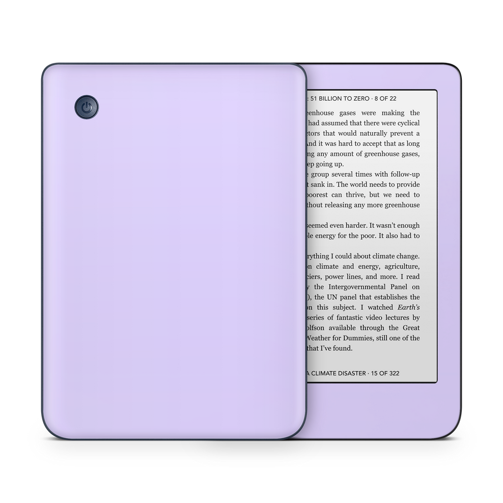 Light Lavender Kobo eReader Skin