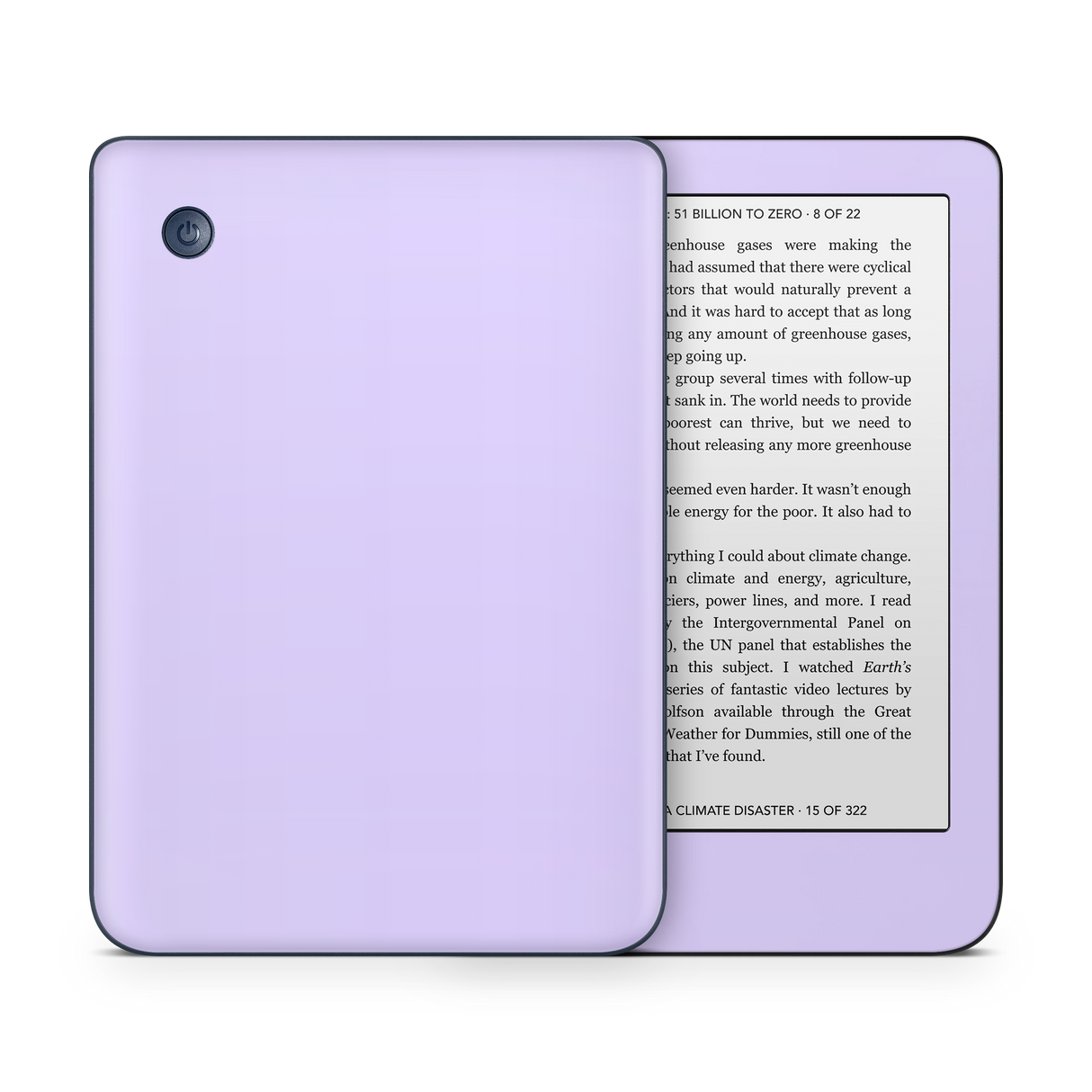 Light Lavender Kobo eReader Skin