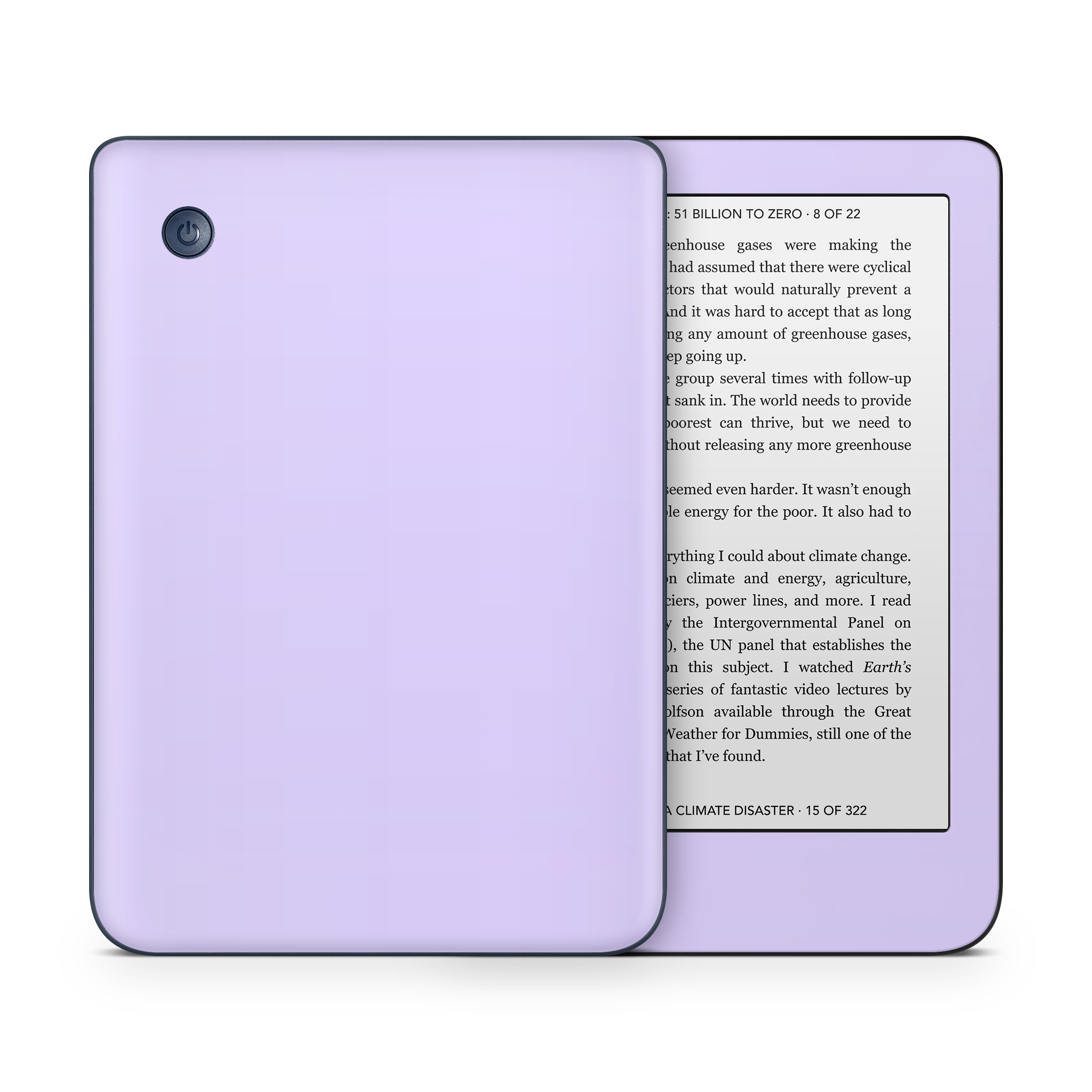 Light Lavender Kobo eReader Skin