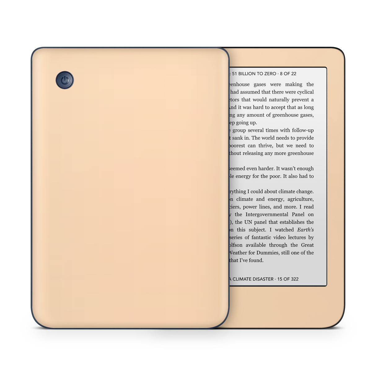 Pale Peach Kobo eReader Skin