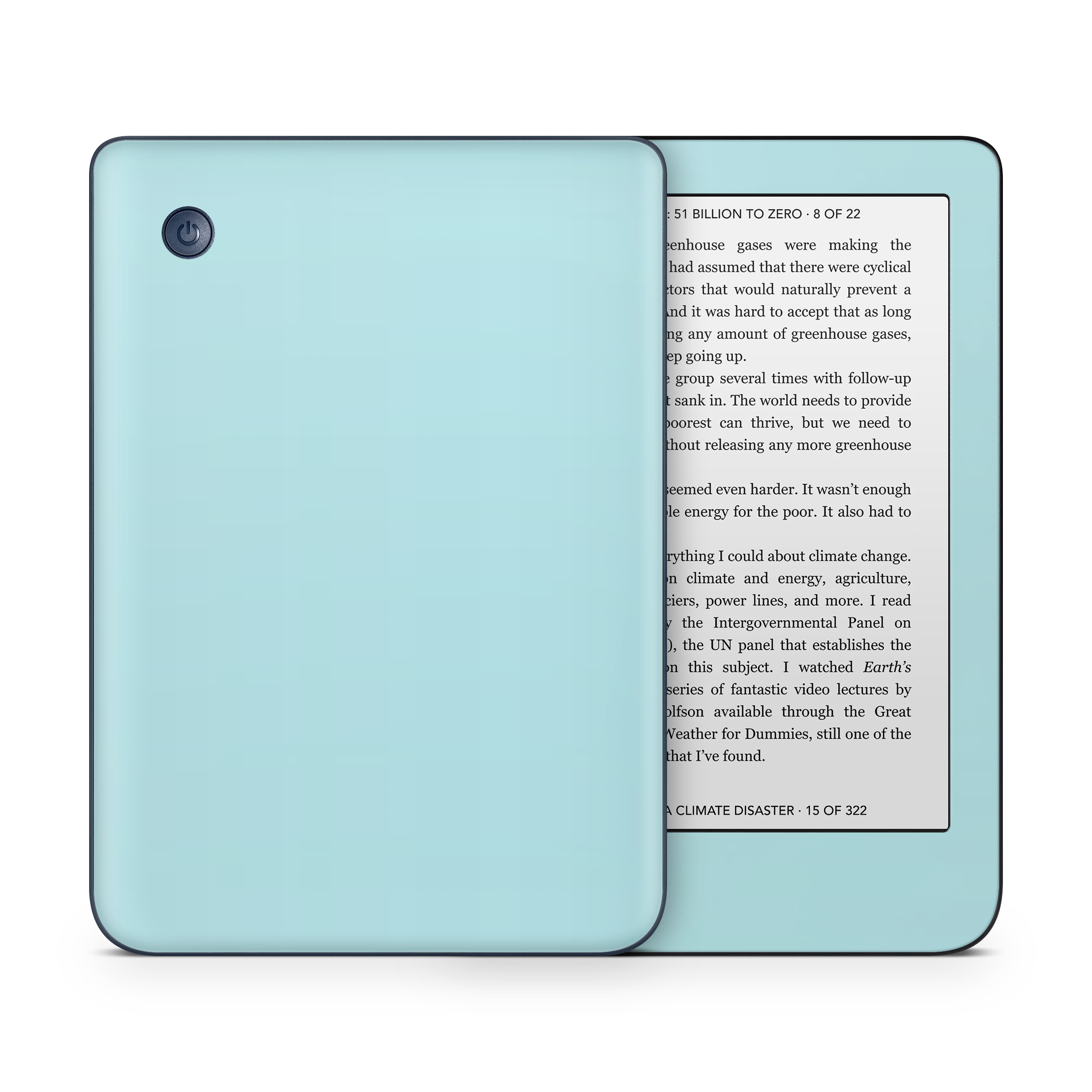 Powder Blue Kobo eReader Skin