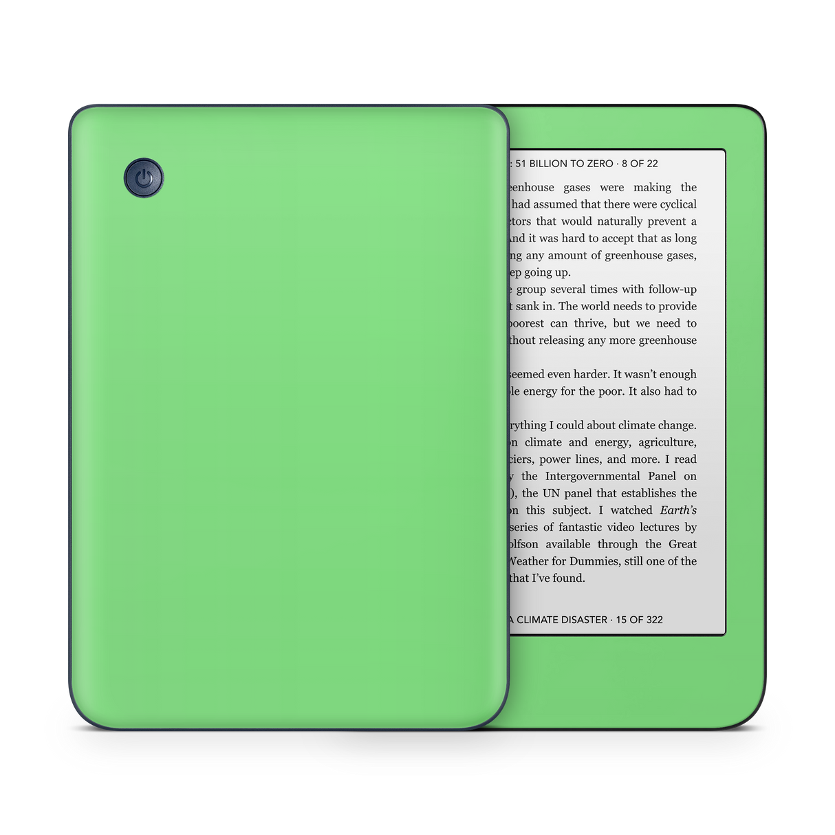 Pastel Green Kobo eReader Skin