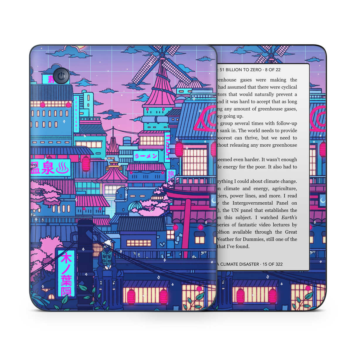 Cyberpunk Village Kobo Skin