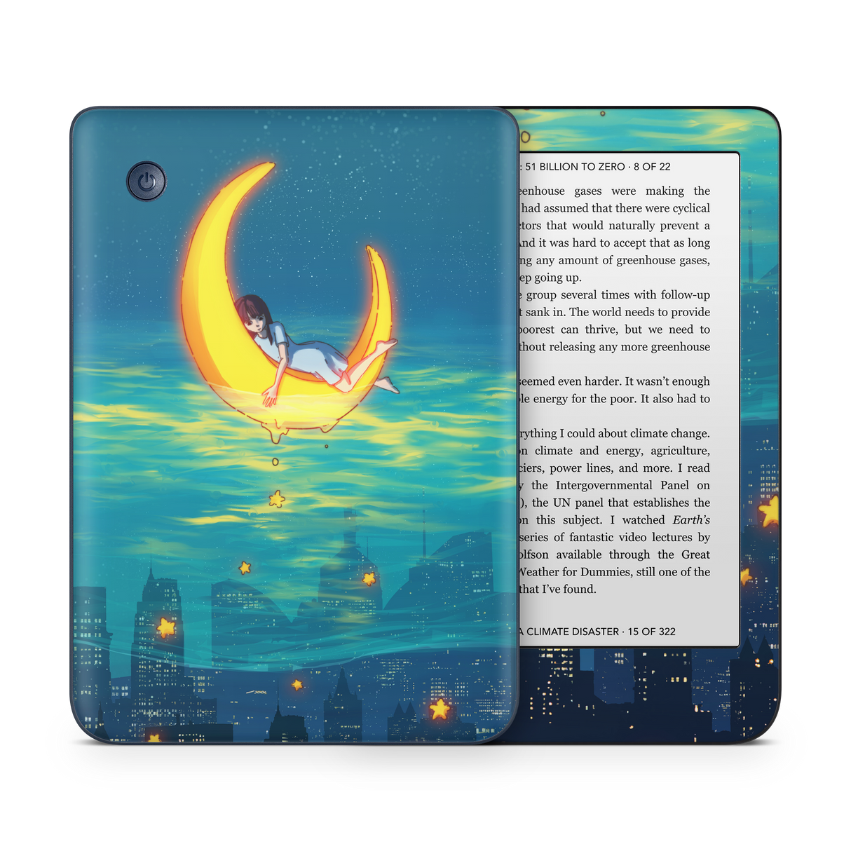 Girl on the Moon Kobo Skin