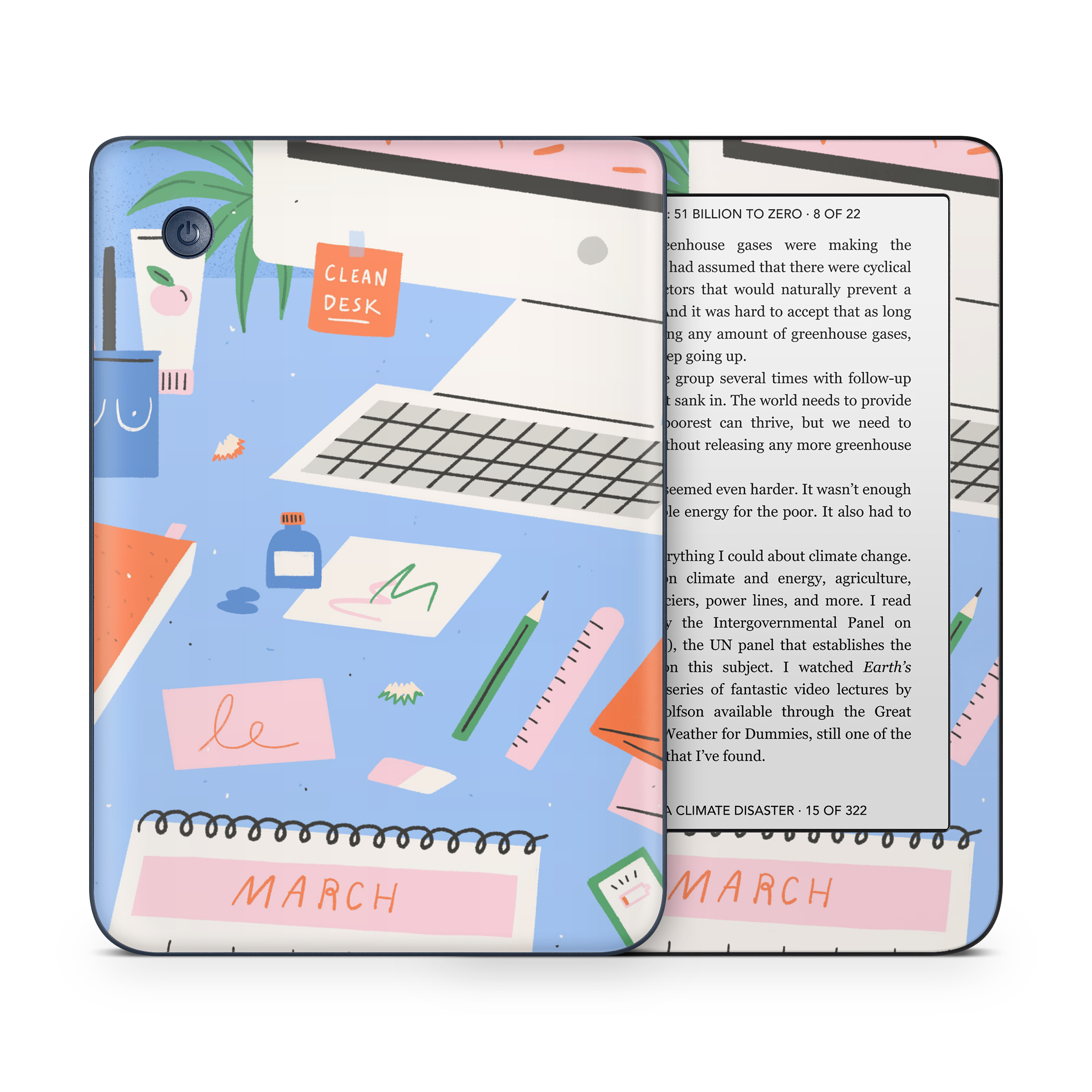 Messy Desk Kobo Skin