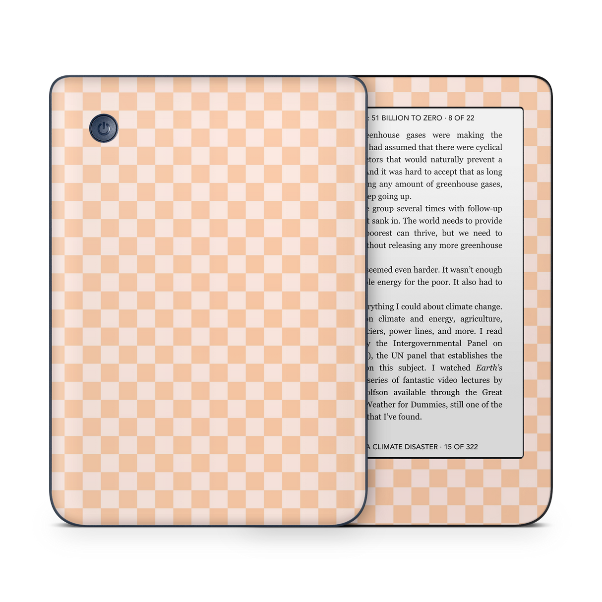 Checkered Cream Kobo Skin