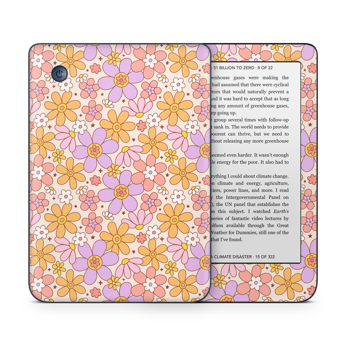 Groovy floral Kobo Skin