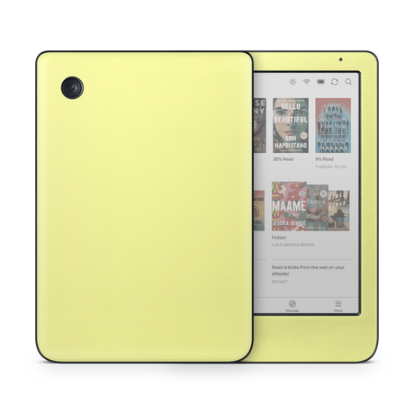 Pale Yellow Kobo eReader Skin