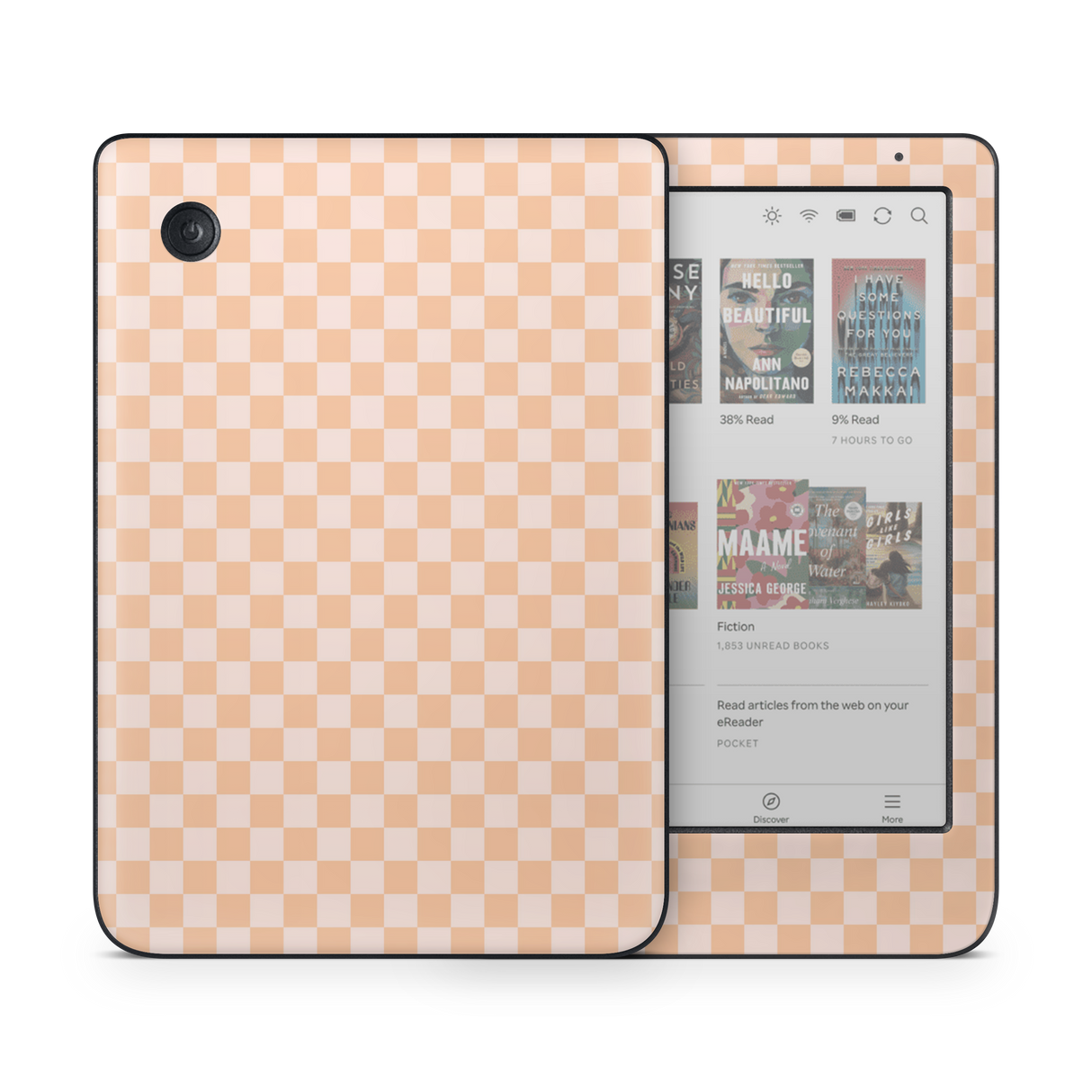 Checkered Cream Kobo Skin