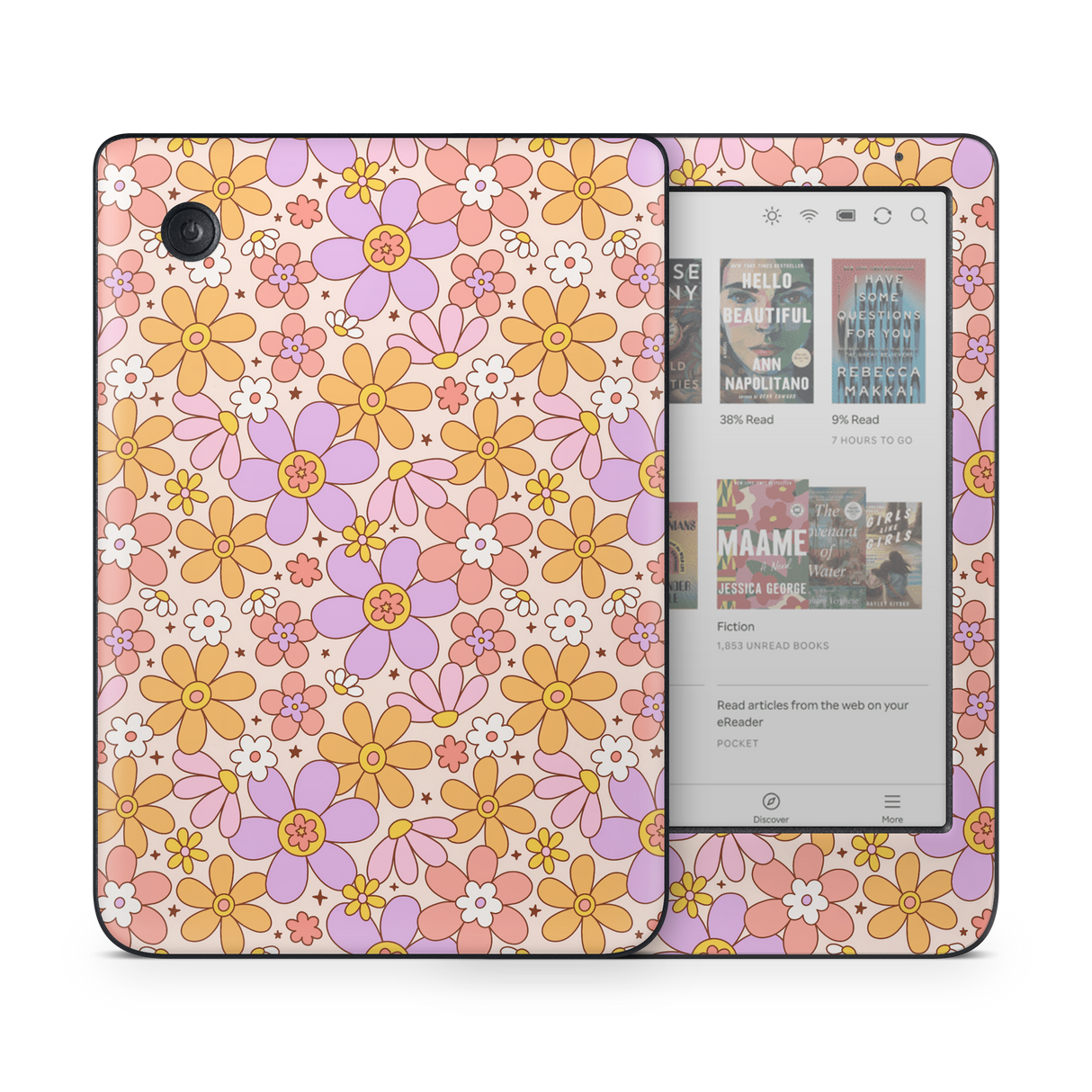 Groovy floral Kobo Skin