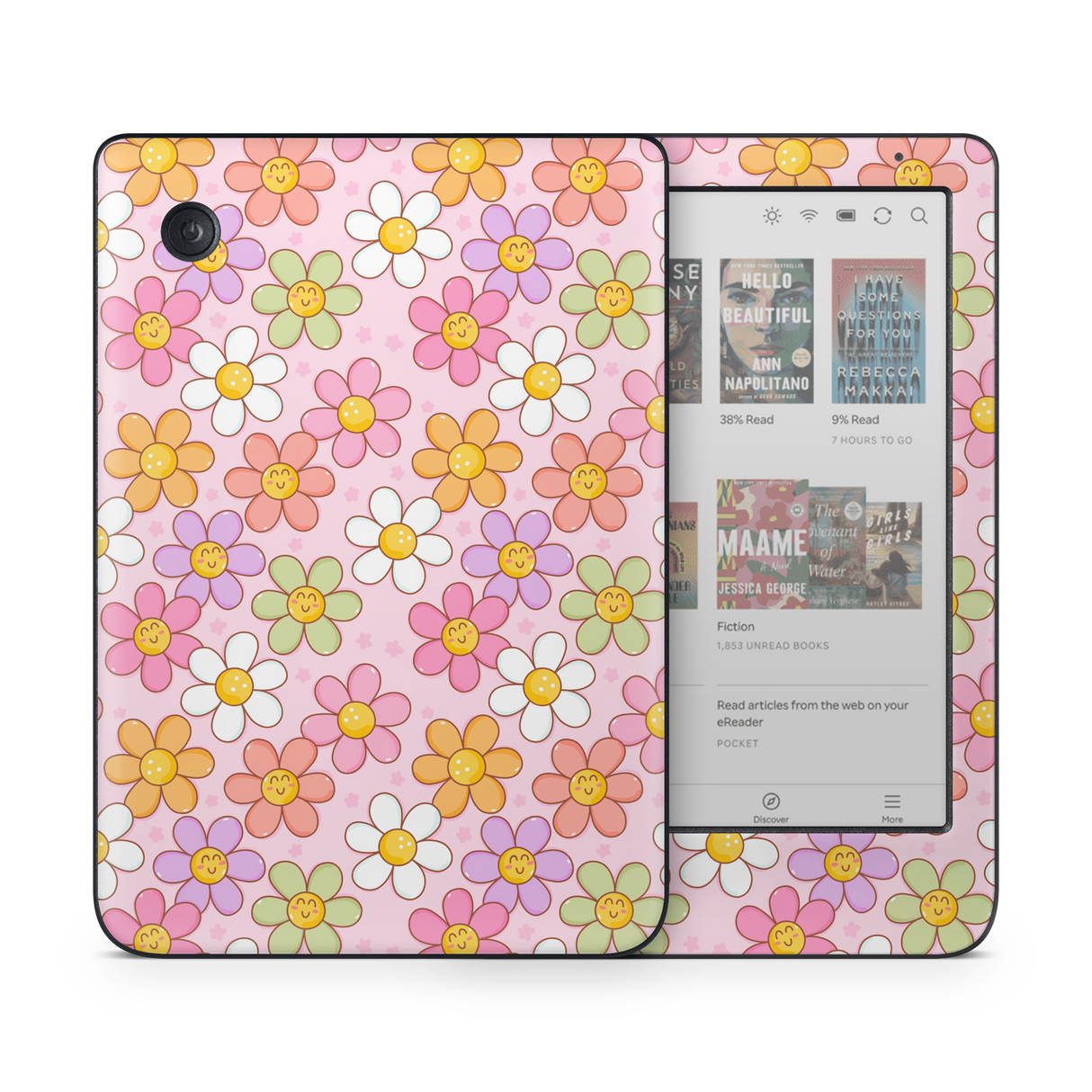 Smiley Flowers Kobo Skin