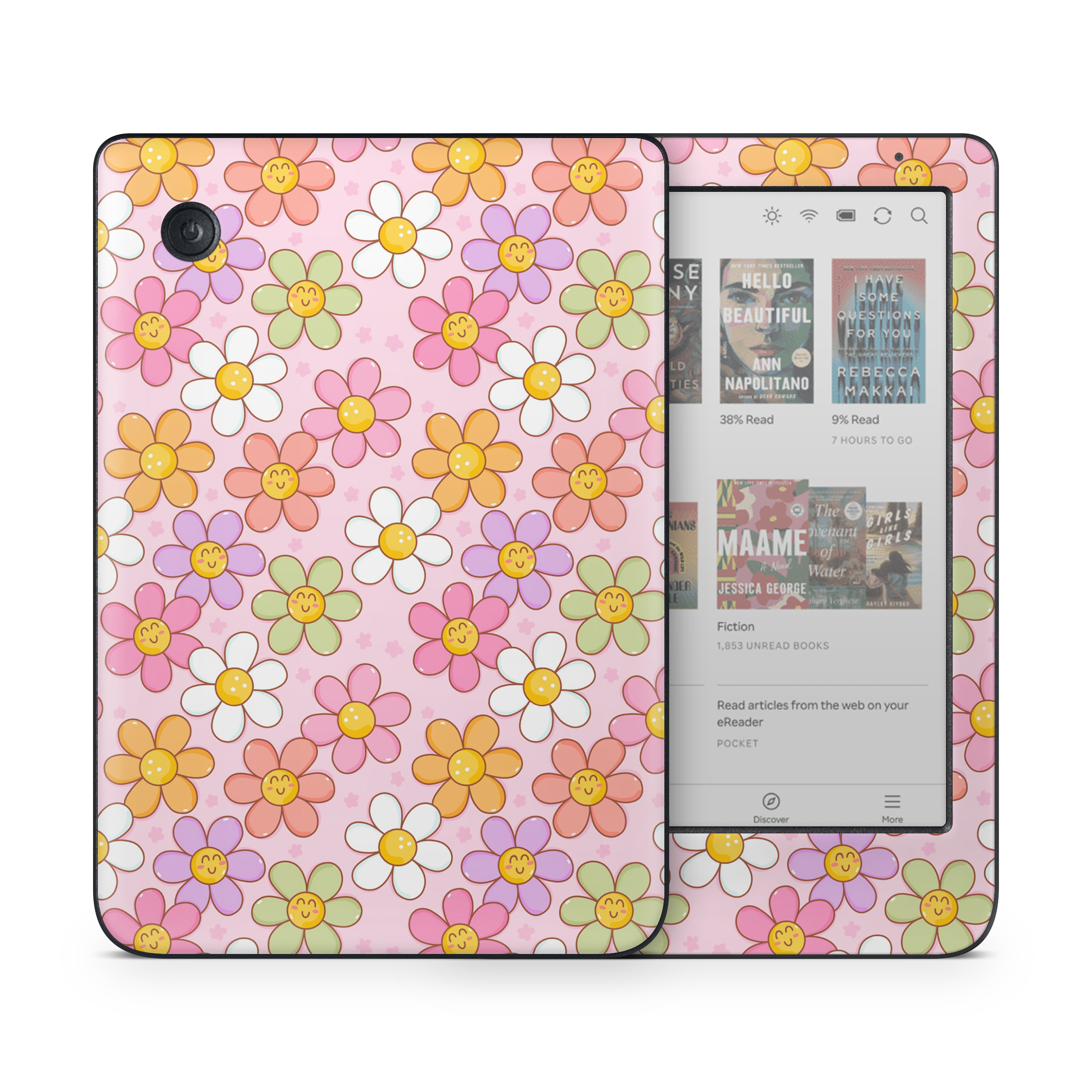 Smiley Flowers Kobo Skin