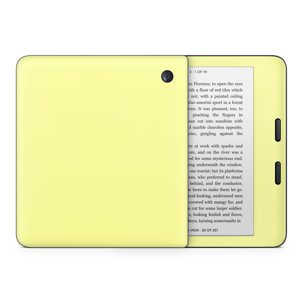 Pale Yellow Kobo eReader Skin