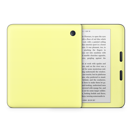 Pale Yellow Kobo eReader Skin