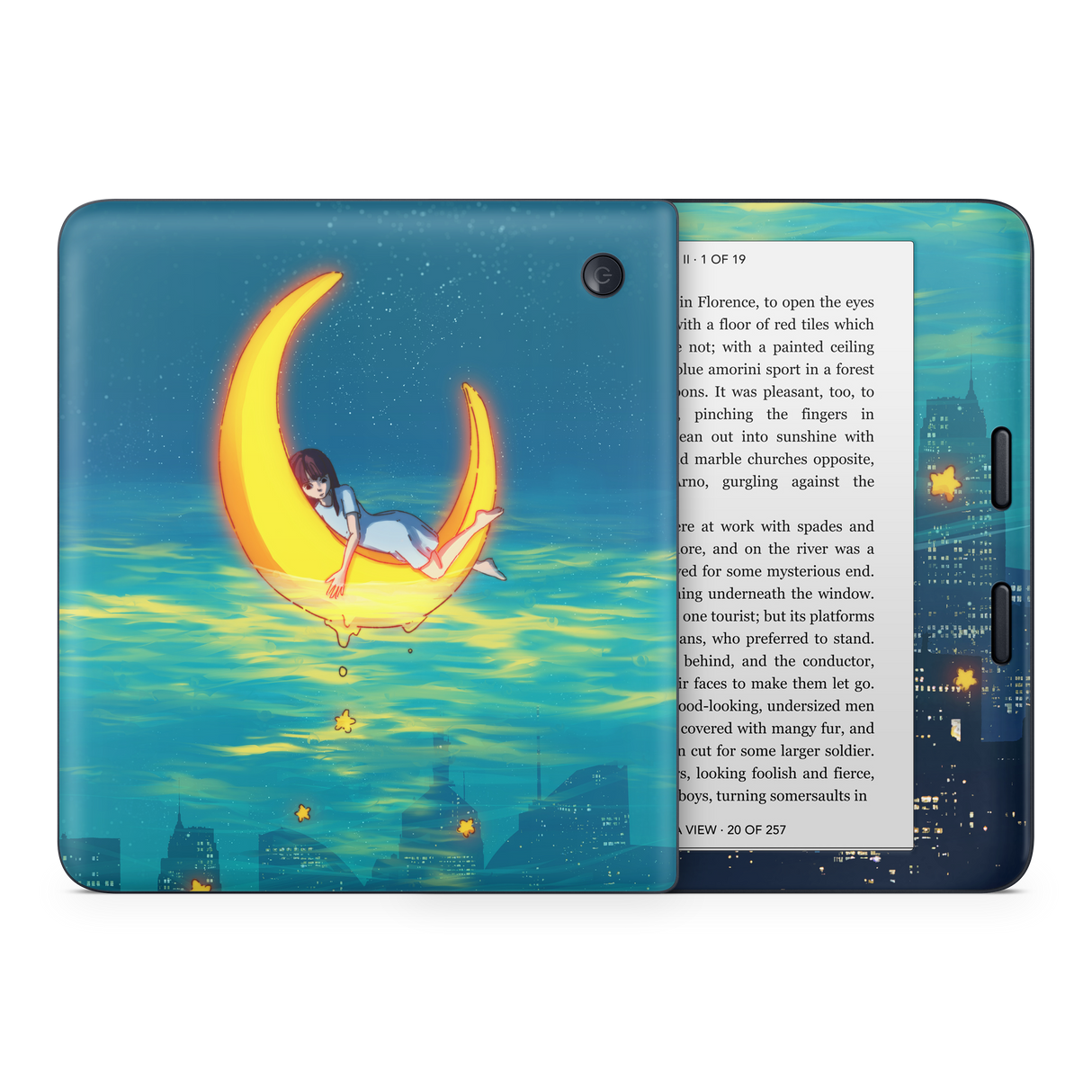 Girl on the Moon Kobo Skin