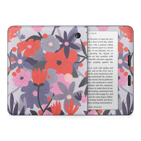 Purple Floral Kobo Skin