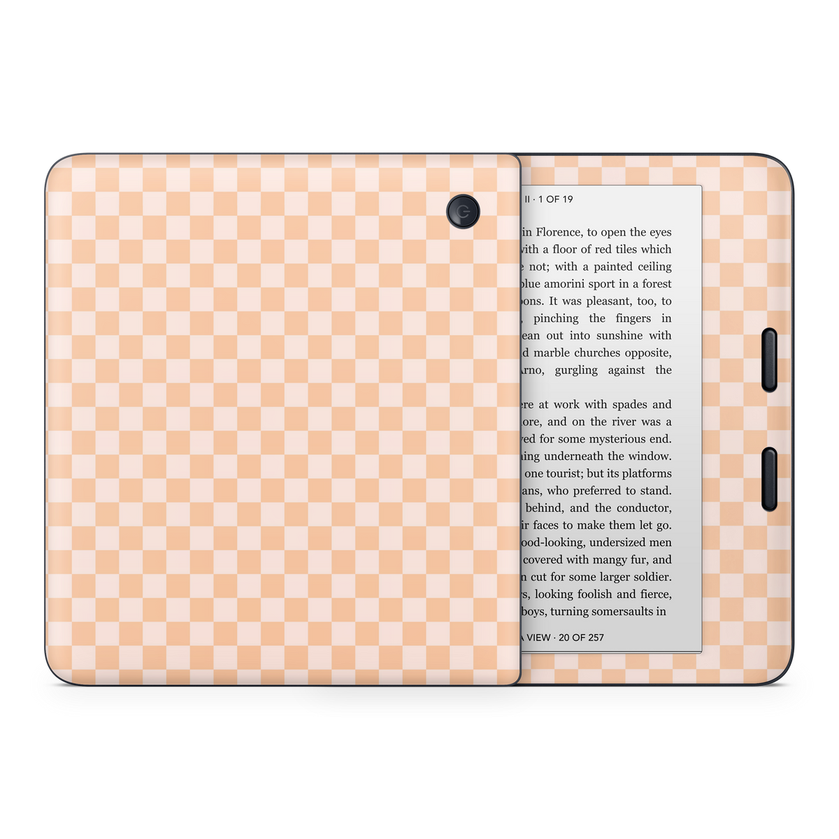 Checkered Cream Kobo Skin