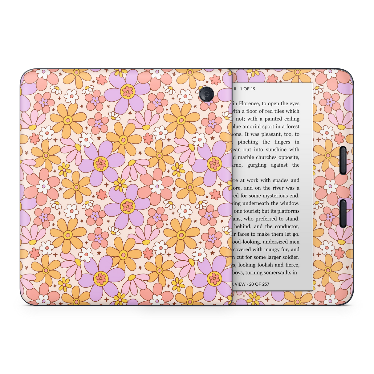 Groovy floral Kobo Skin