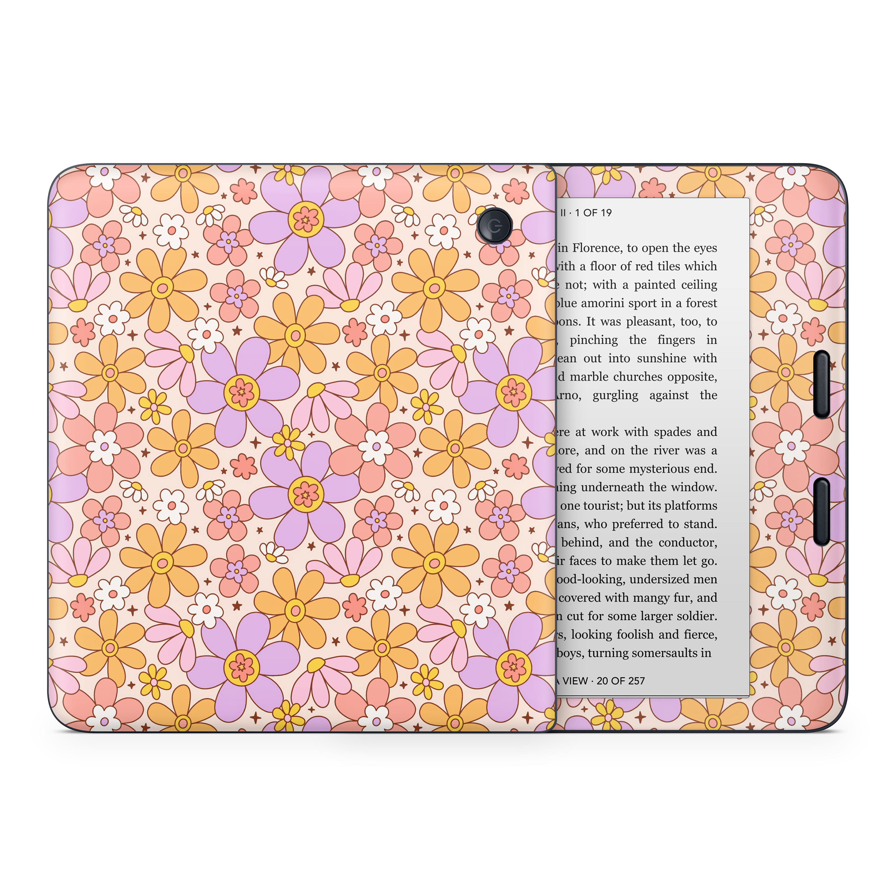 Groovy floral Kobo Skin