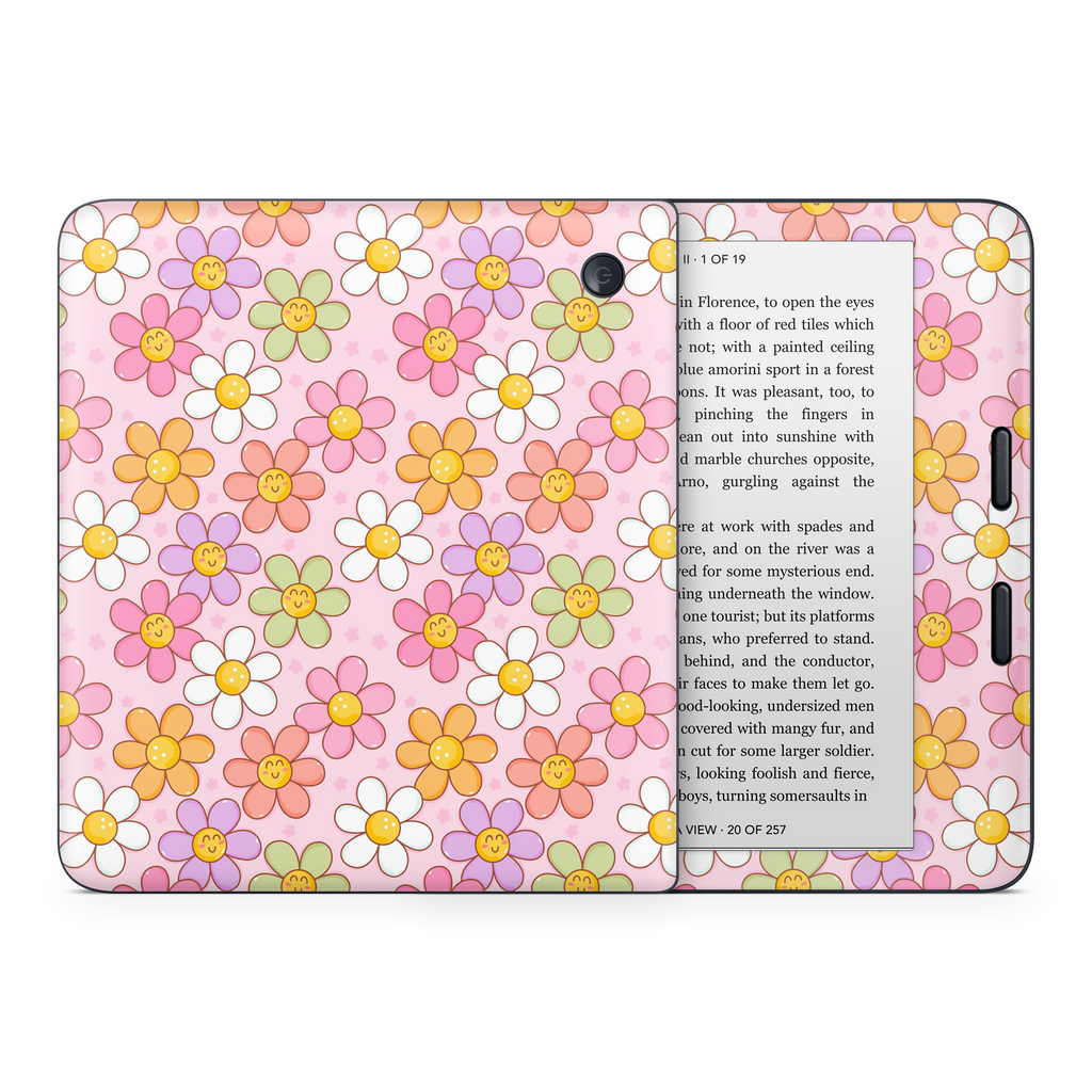 Smiley Flowers Kobo Skin