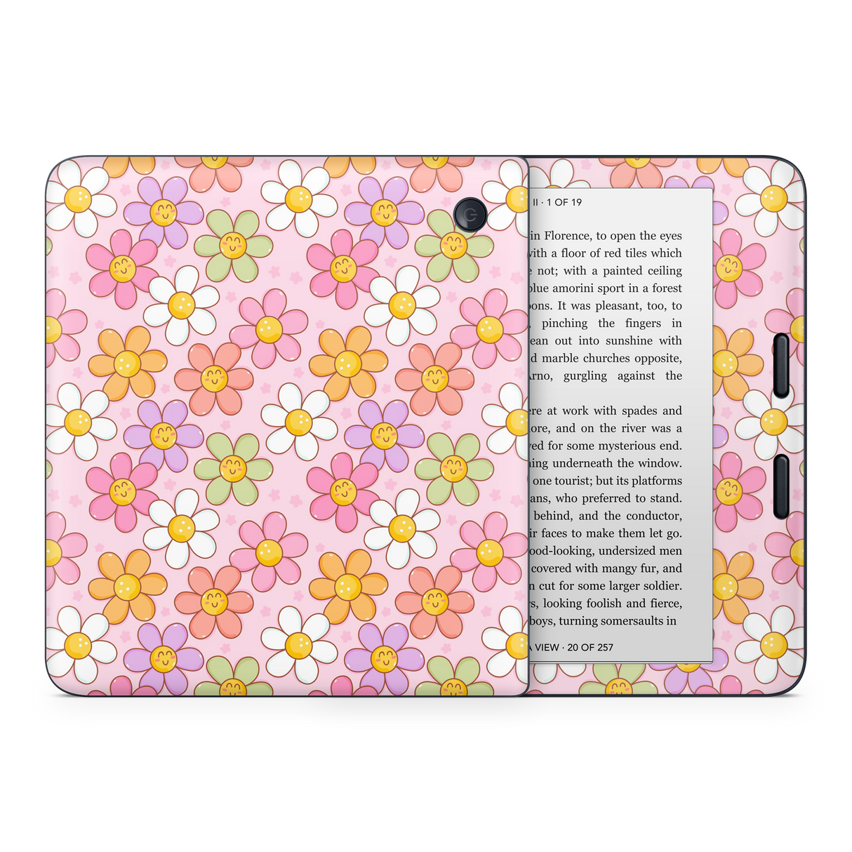 Smiley Flowers Kobo Skin