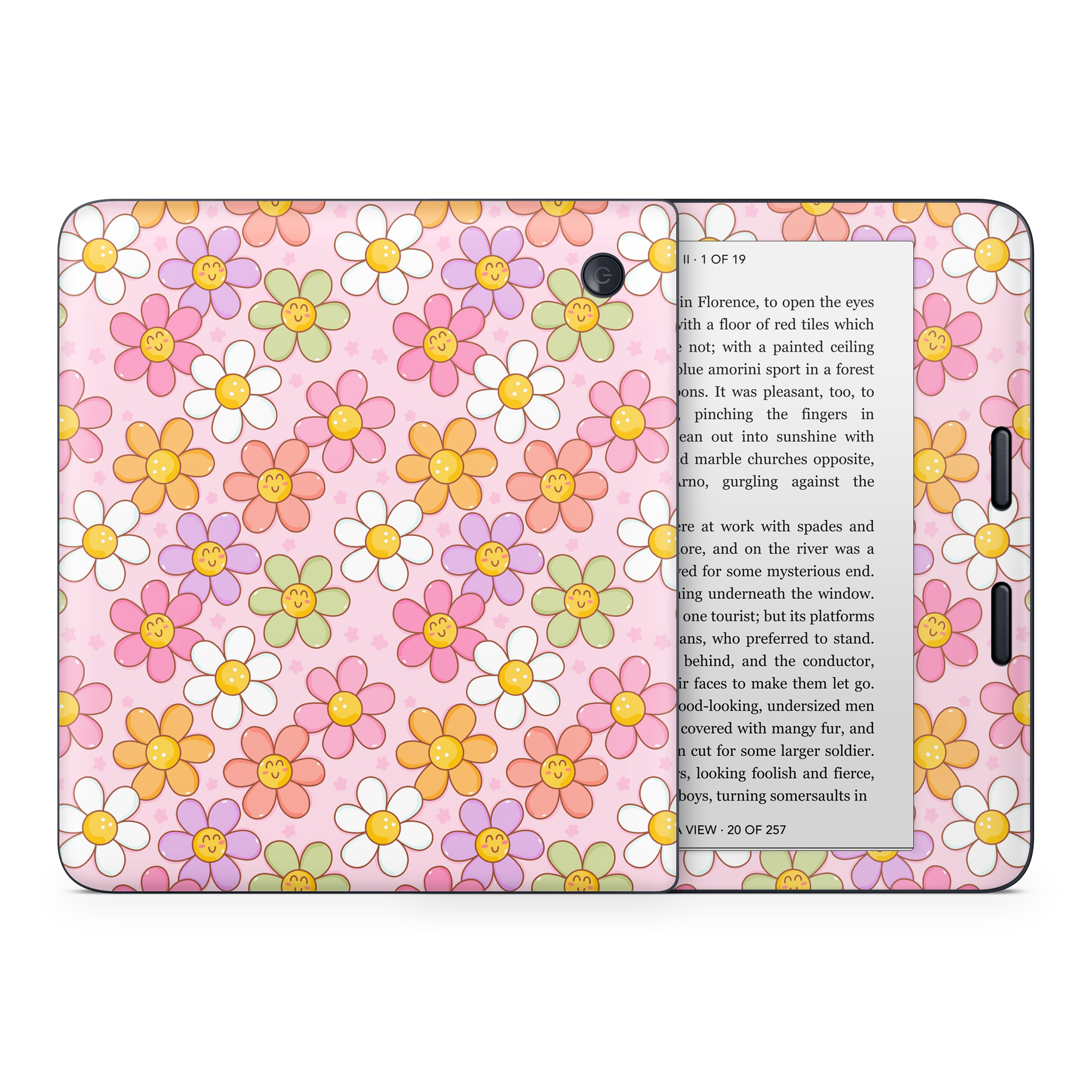 Smiley Flowers Kobo Skin