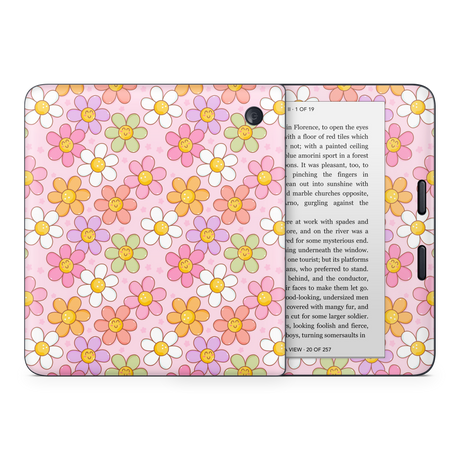 Smiley Flowers Kobo Skin