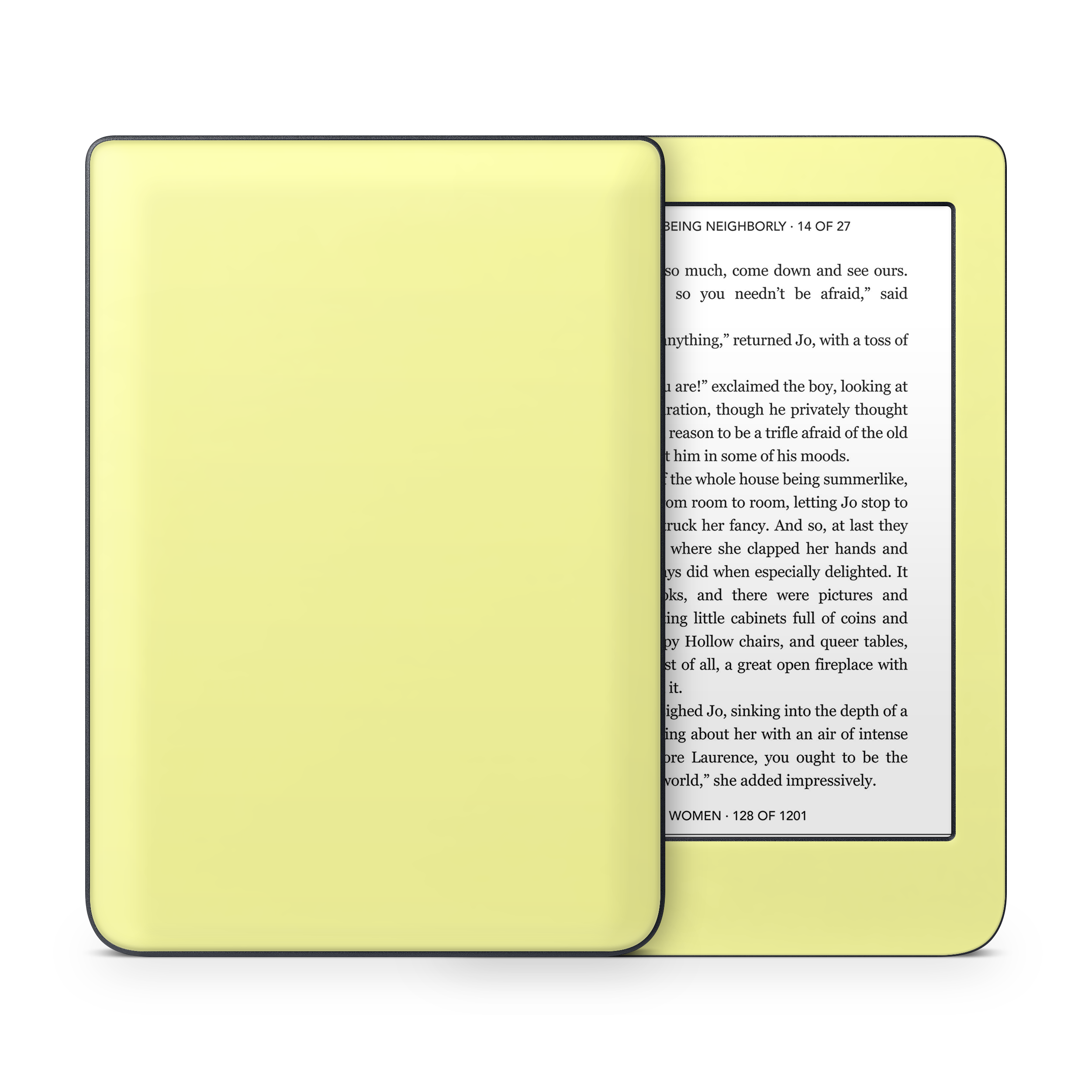 Pale Yellow Kobo eReader Skin