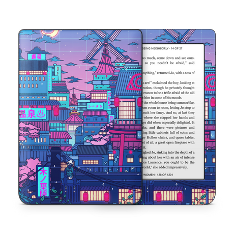 Cyberpunk Village Kobo Skin