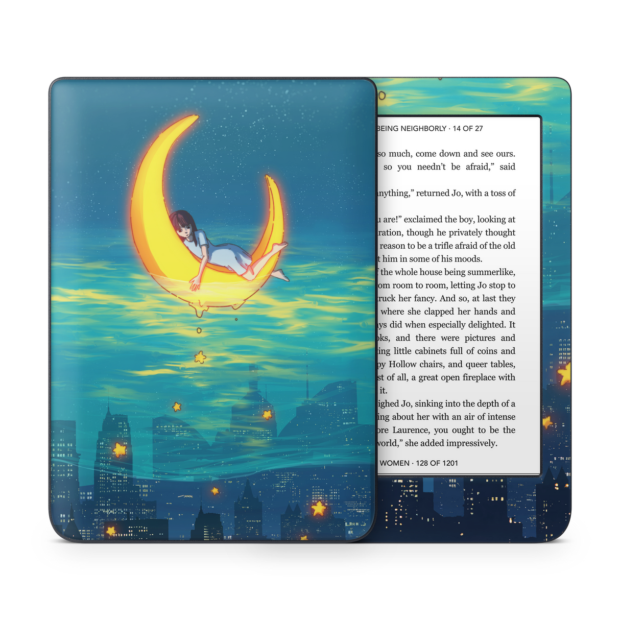 Girl on the Moon Kobo Skin