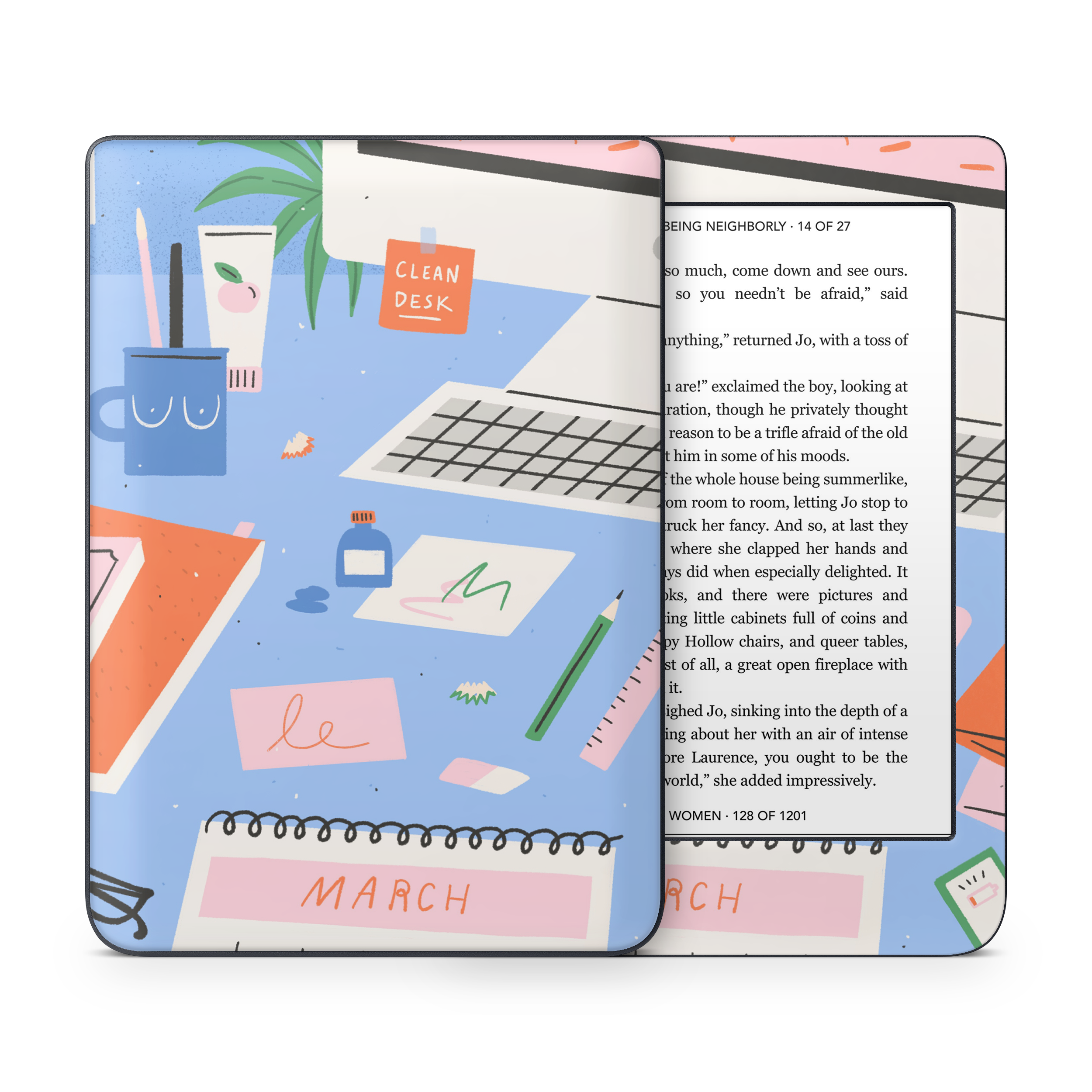 Messy Desk Kobo Skin