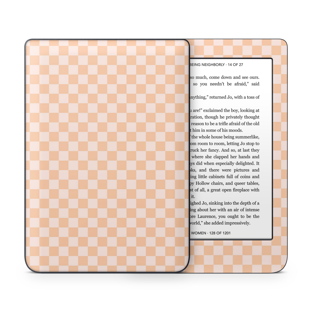 Checkered Cream Kobo Skin