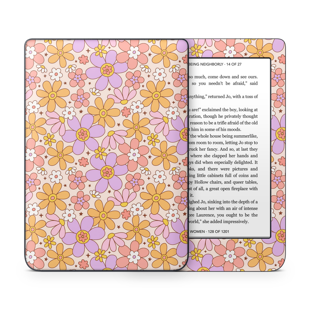 Groovy floral Kobo Skin