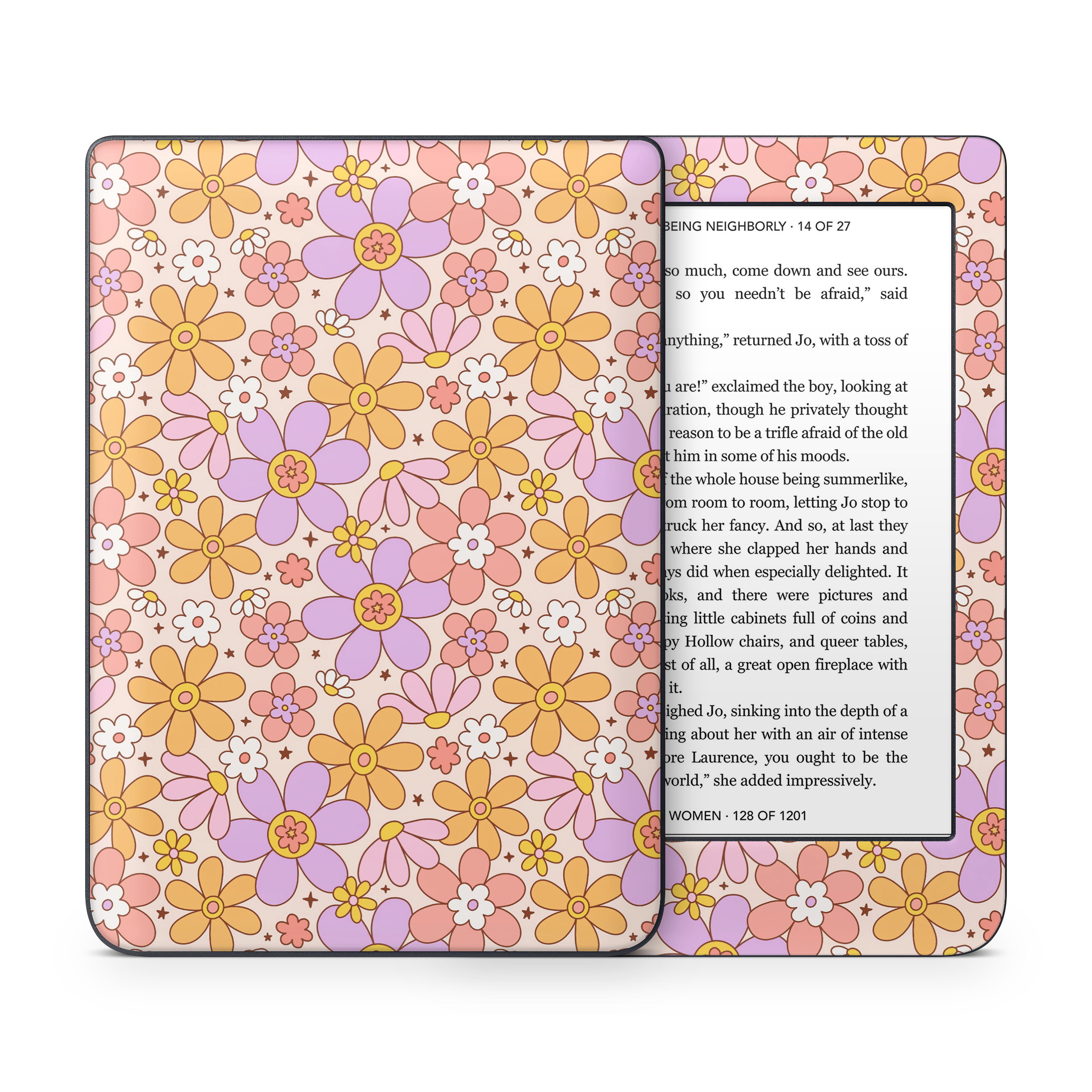 Groovy floral Kobo Skin