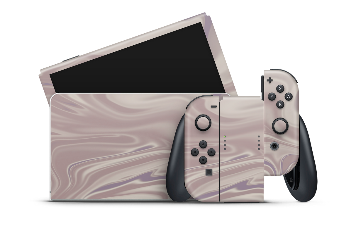 Nintendo Switch OLED Skin Lavender nights