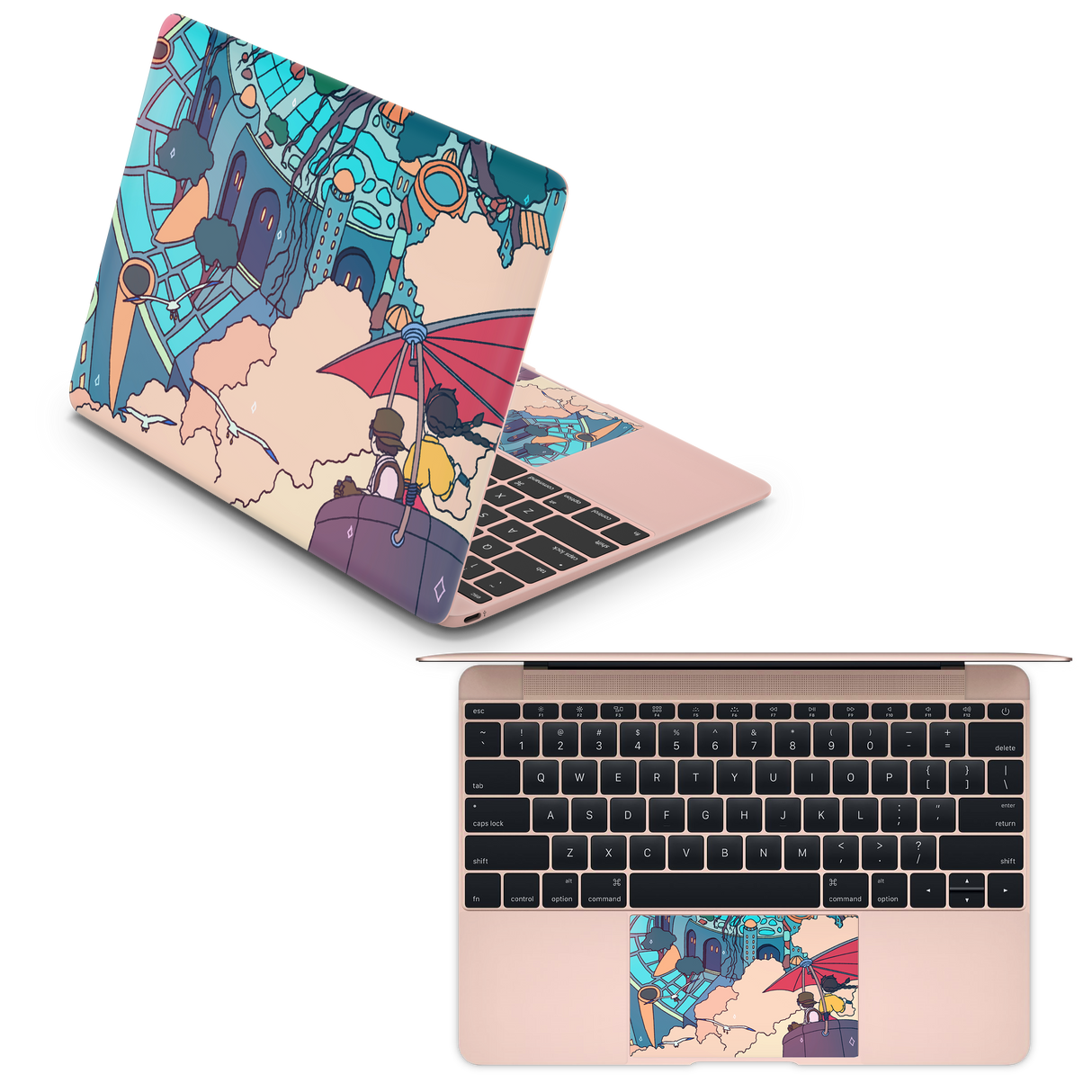 Apple MacBook Castle in the Sky Skin